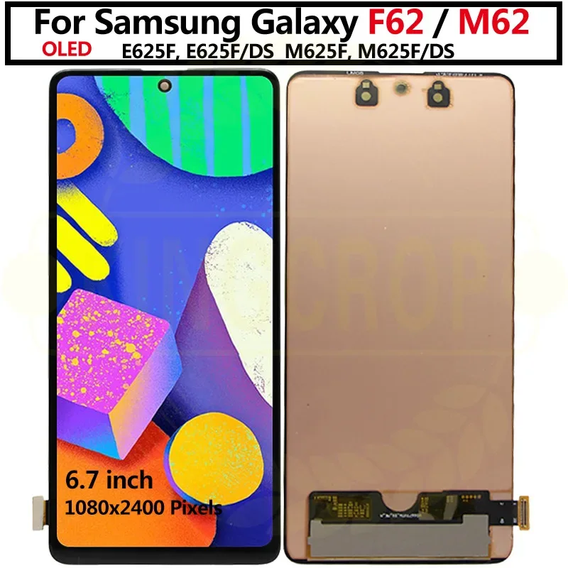 Samsung F62 4G Çıtalı Ekran Dokunmatik OLED