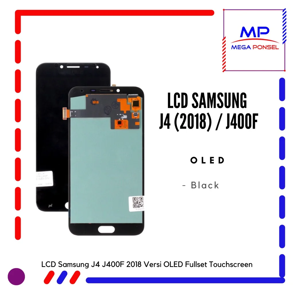 Samsung J4 Ekran Dokunmatik Siyah OLED Çıtasız (Çerçevesiz)