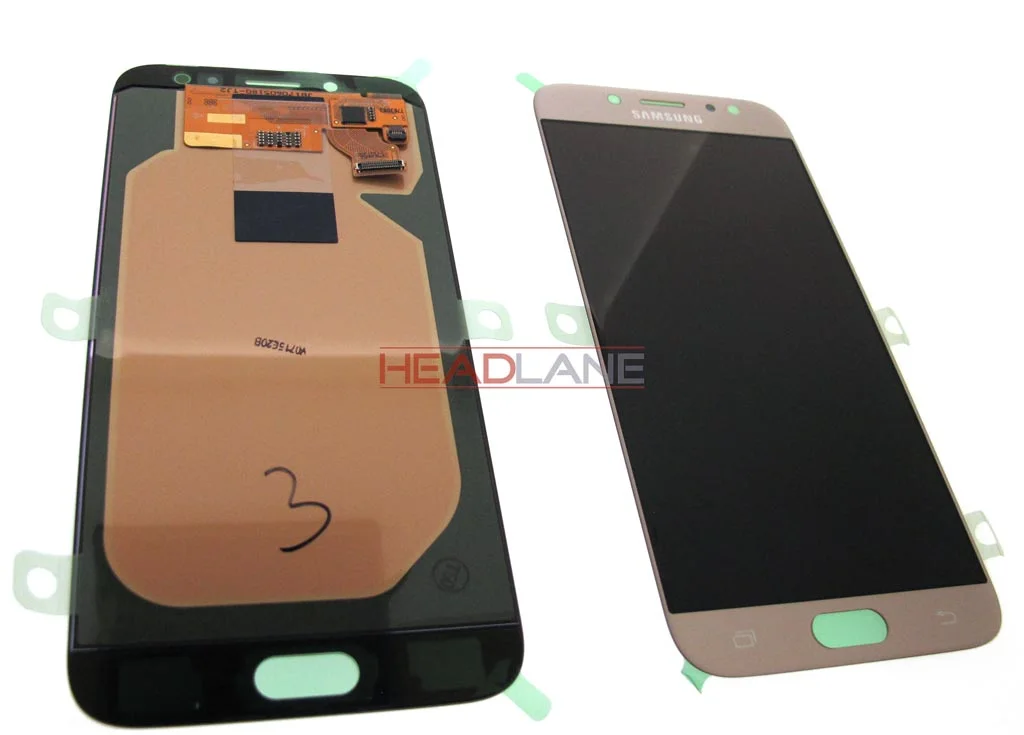 Samsung J730 Ekran Dokunmatik Gold AUTHENTİC Çıtasız (Çerçevesiz)