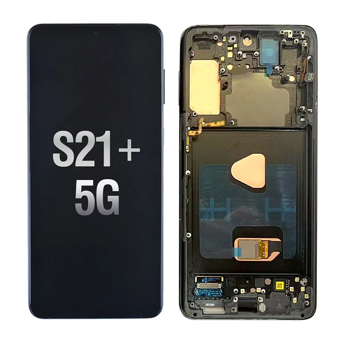 Samsung S21 Plus Çıtalı Ekran Dokunmatik Beyaz OLED