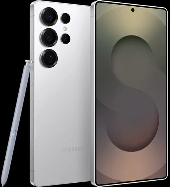 Samsung S25 Ultra Çıtalı Ekran Dokunmatik Silver SOFT OLED Kalite Ekran