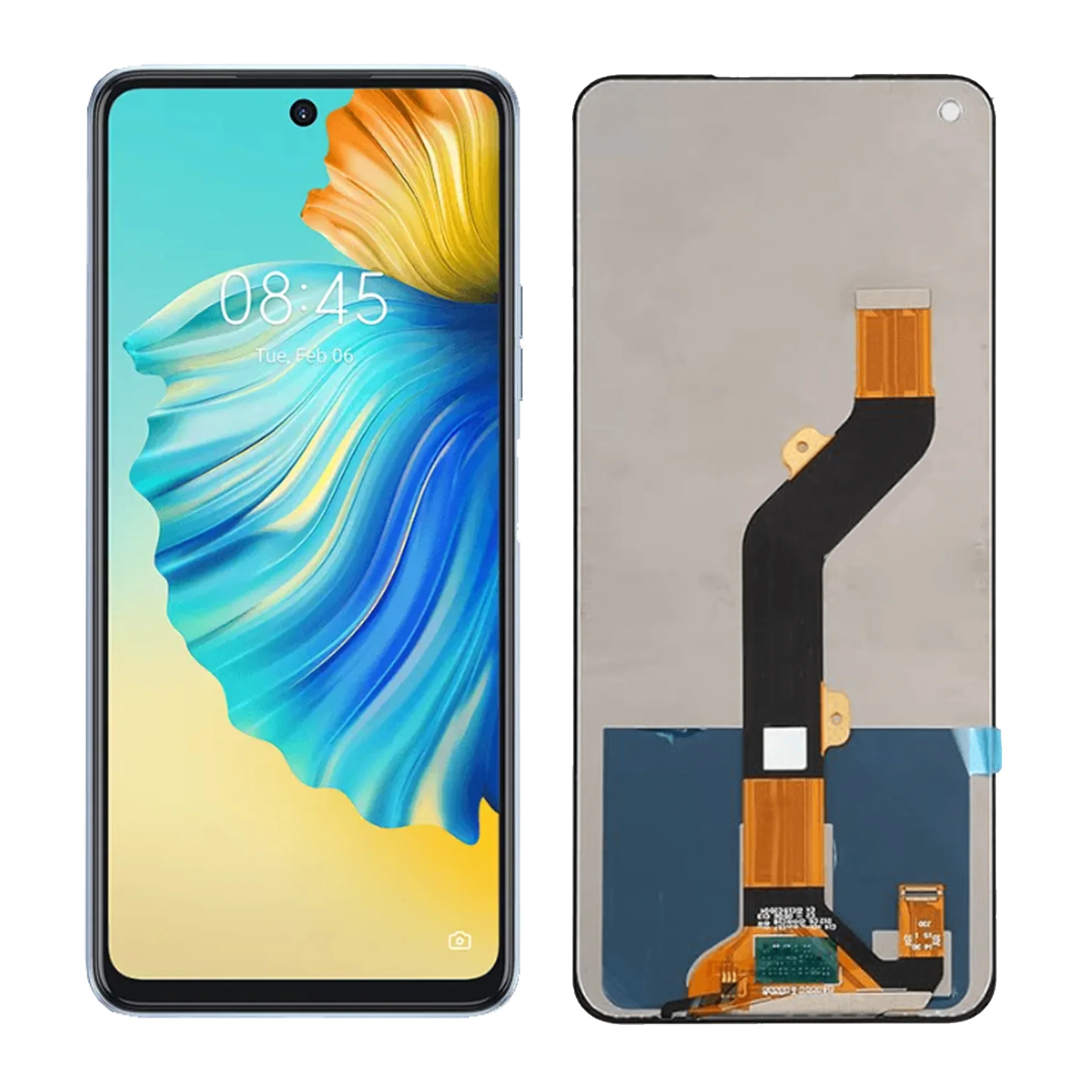 Tecno Camon 17 Çıtalı Ekran Dokunmatik Siyah Orijinal