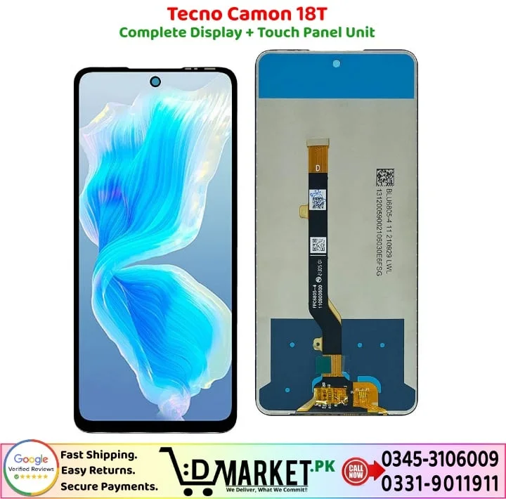 Tecno Camon 18T Ekran Dokunmatik Orijinal Çıtasız Ürün (Çerçevesiz)