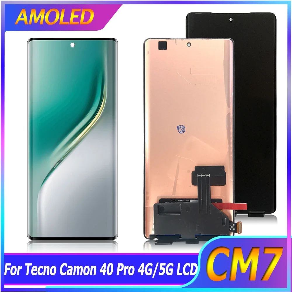Tecno Camon 40PREMİER Çıtalı Ekran Dokunmatik Silver SOFT OLED Kalite Ekran