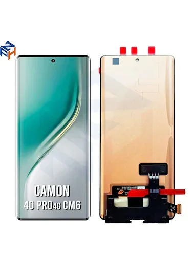 Tecno Camon7 / Camon 40 Pro 5G Çıtalı Ekran Dokunmatik Siyah SOFT OLED Kalite Ekran