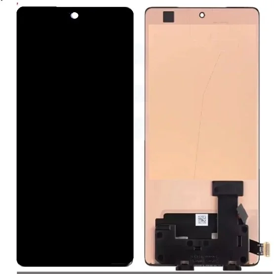 Tecno Cl8/Camon 30 Pro 5G Çıtalı Ekran Dokunmatik Siyah SOFT OLED Kalite Ekran