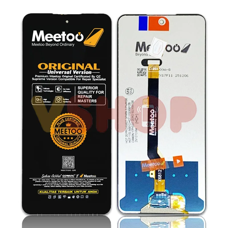 Tecno Hot 20S Ekran Dokunmatik Orijinal Çıtasız Ürün (Çerçevesiz)