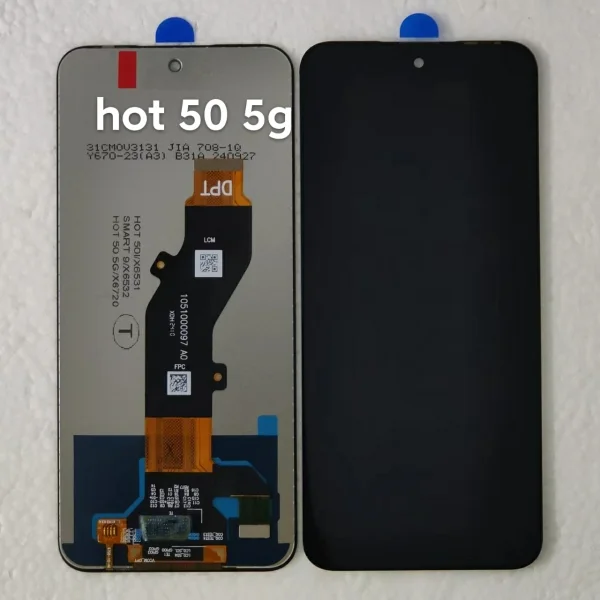 Tecno Hot 50 5G Ekran Dokunmatik Orijinal Çıtasız Ürün (Çerçevesiz)