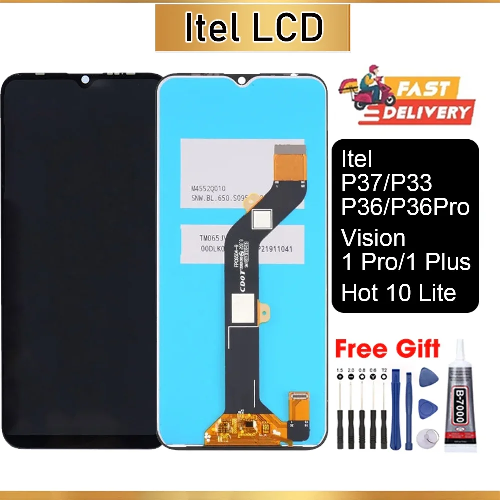 Tecno itel P36 Pro Lite Ekran Dokunmatik Orijinal Çıtasız Ürün (Çerçevesiz)