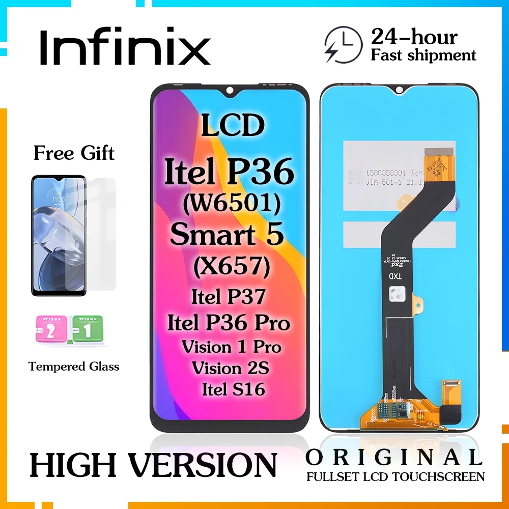 Tecno itel P36 Pro Lite Ekran Dokunmatik Orijinal Çıtasız Ürün (Çerçevesiz)