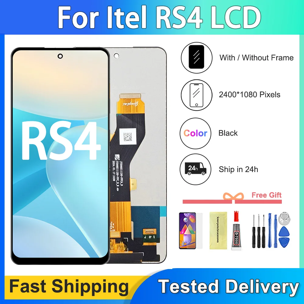 Tecno itel Rs4 Ekran Dokunmatik Orijinal Çıtasız Ürün (Çerçevesiz)