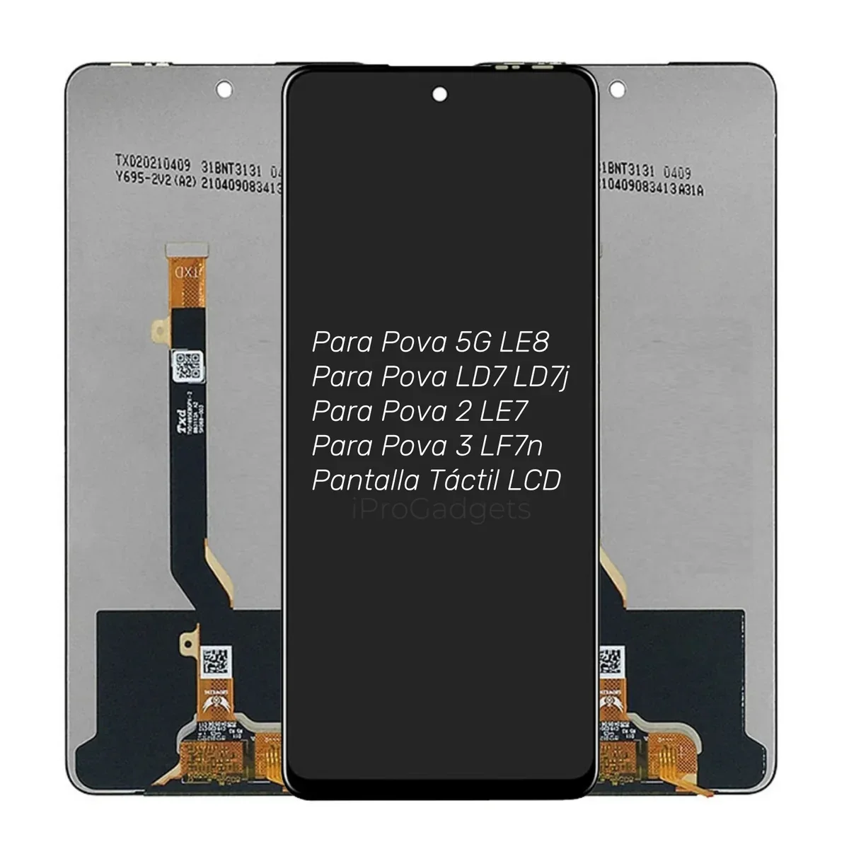 Tecno Pova 5G Ekran Dokunmatik Orijinal Çıtasız Ürün (Çerçevesiz)
