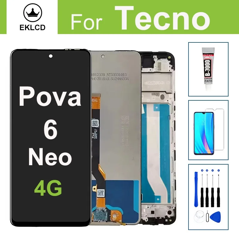 Tecno Pova 6 Neo 4G Ekran Dokunmatik A Plus Kalite Ürün Çıtasız (Çerçevesiz)