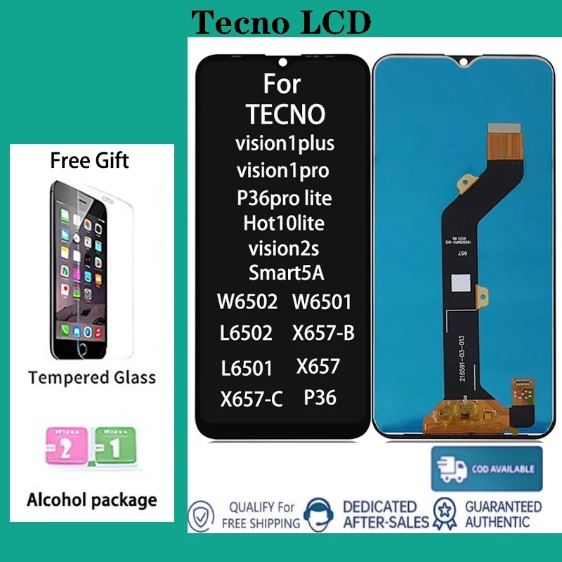 Tecno Smart 5A Ekran Dokunmatik Orijinal Çıtasız Ürün (Çerçevesiz)
