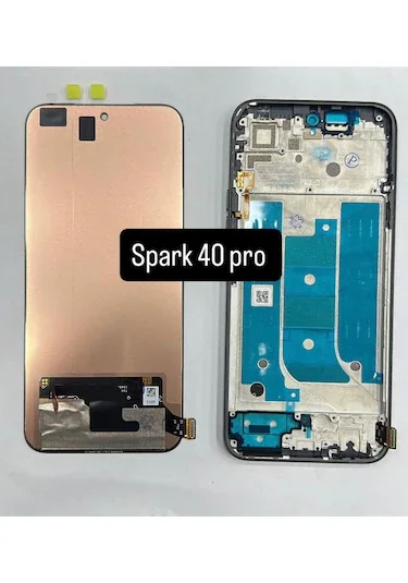 Tecno Spark 40 Pro Plus Çıtalı Ekran Dokunmatik SOFT OLED Kalite Ekran