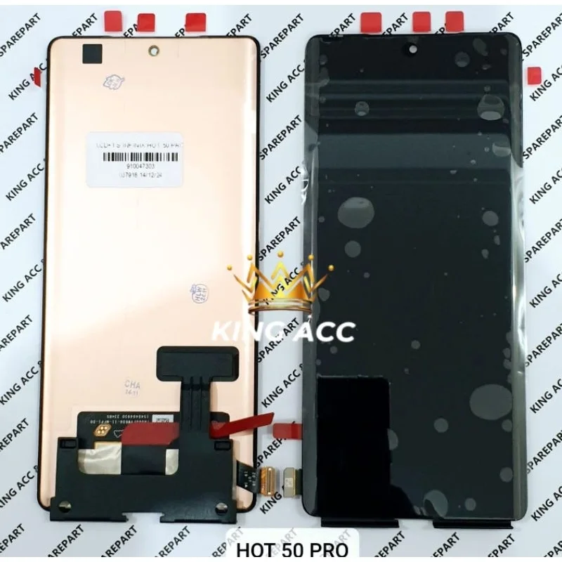 Tecno X6880 /ht 50 Pro Plus Çıtalı Ekran Dokunmatik Pembe SOFT OLED Kalite Ekran