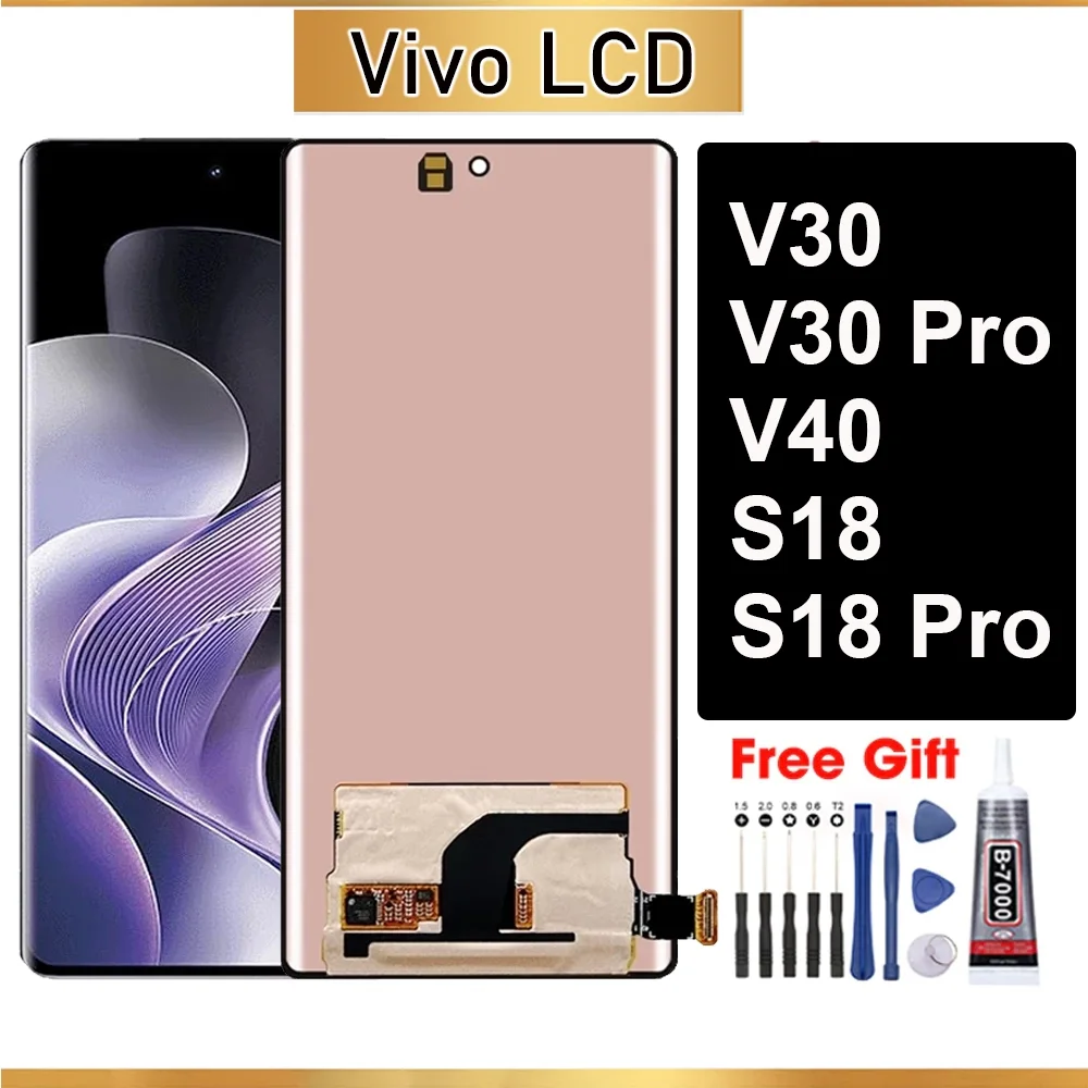 Vivo S18 Ekran Dokunmatik SOFT OLED Kalite Ekran Çıtasız (Çerçevesiz)