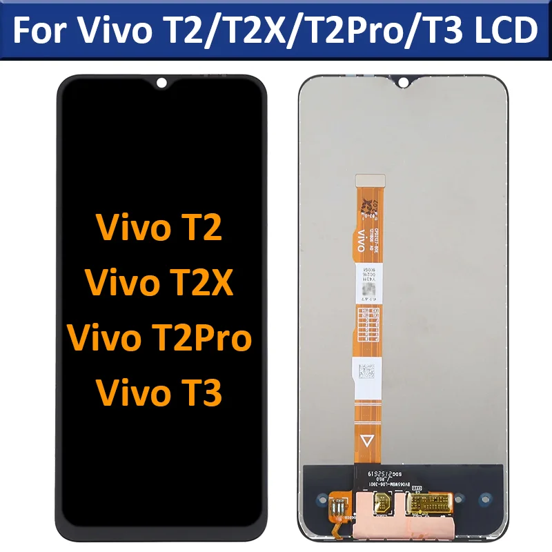 Vivo T2 Ekran Dokunmatik Orijinal Çıtasız Ürün (Çerçevesiz)