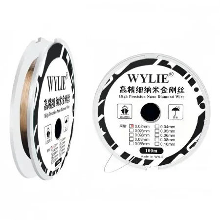 Wylie 100M Yüksek Sertlikli Özel Nano Kesme Elmas Teli Ekran Ayırma İçin 0,05 mm 100mt
