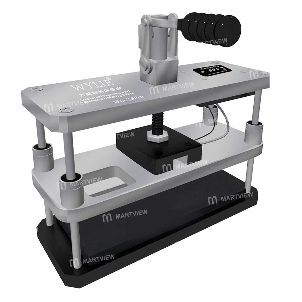 Wylie WL-758Pro Ekran / Arka Kapak Tamiri için Isıtma ve Basınç Tutma Masası
