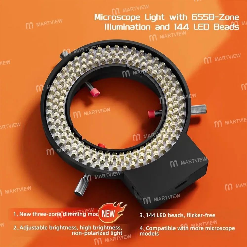 YCS 6558-Zone 144 LED’li Ayarlanabilir Parlaklıklı Çok Bölgeli Aydınlatma Sistemli Mikroskop Lambası