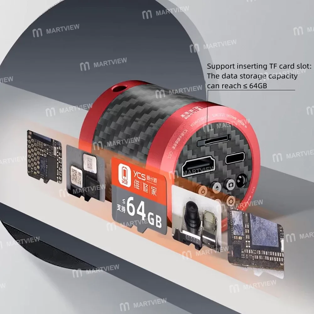YCS-X80 Tip-C / HDMI 4K Mikroskop Kamerası (Trinoküler Mikroskop için)