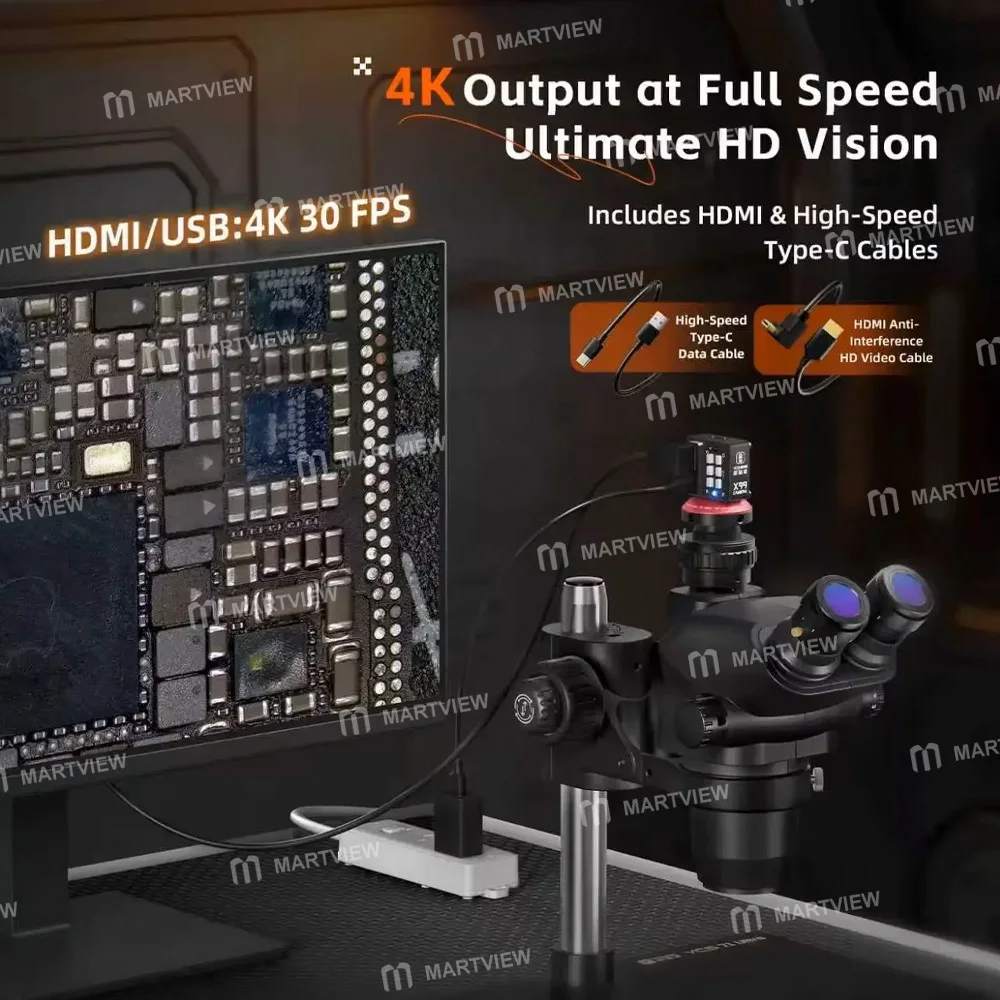 YCS X99 Sony CMOS Sensörlü 8MP 4K Ultra HD Kamera, Trinoküler Stereo Mikroskoplar için